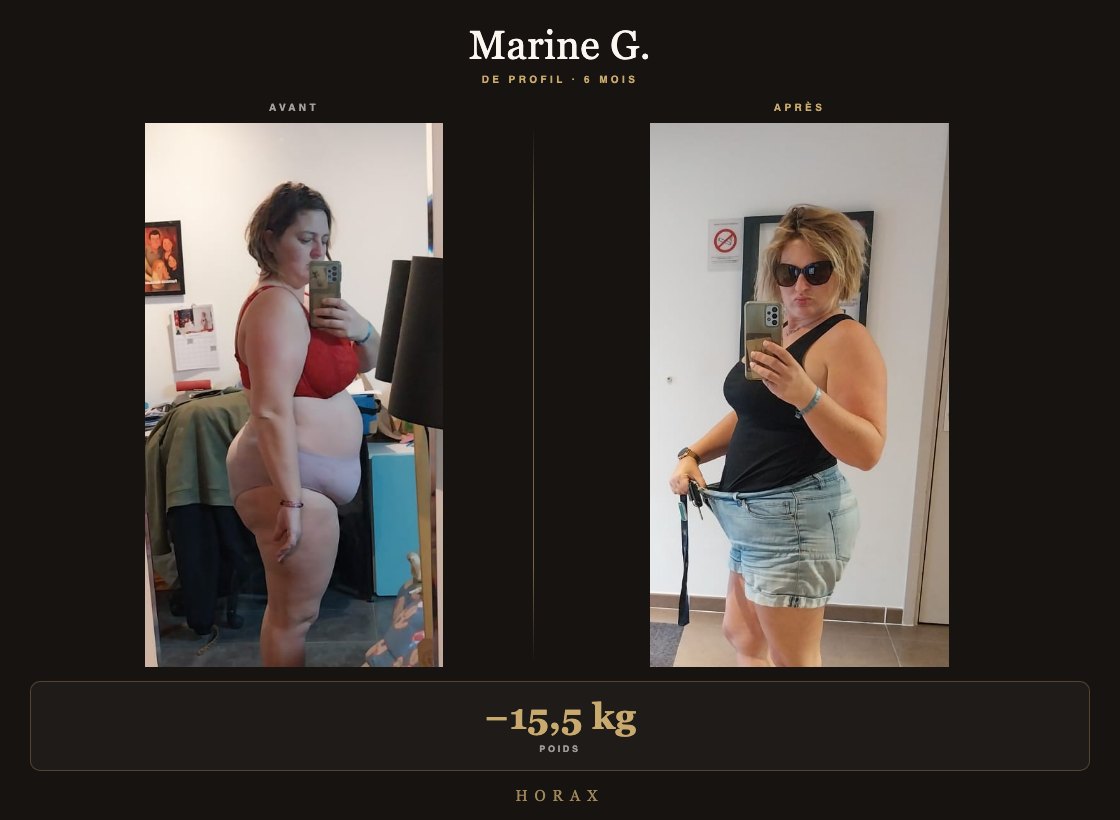 Transformation Marine, moins 15,5 kg en 6 mois