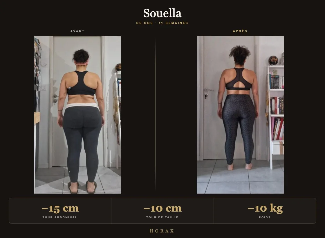 Transformation Souella, moins 10 kg en 11 semaines