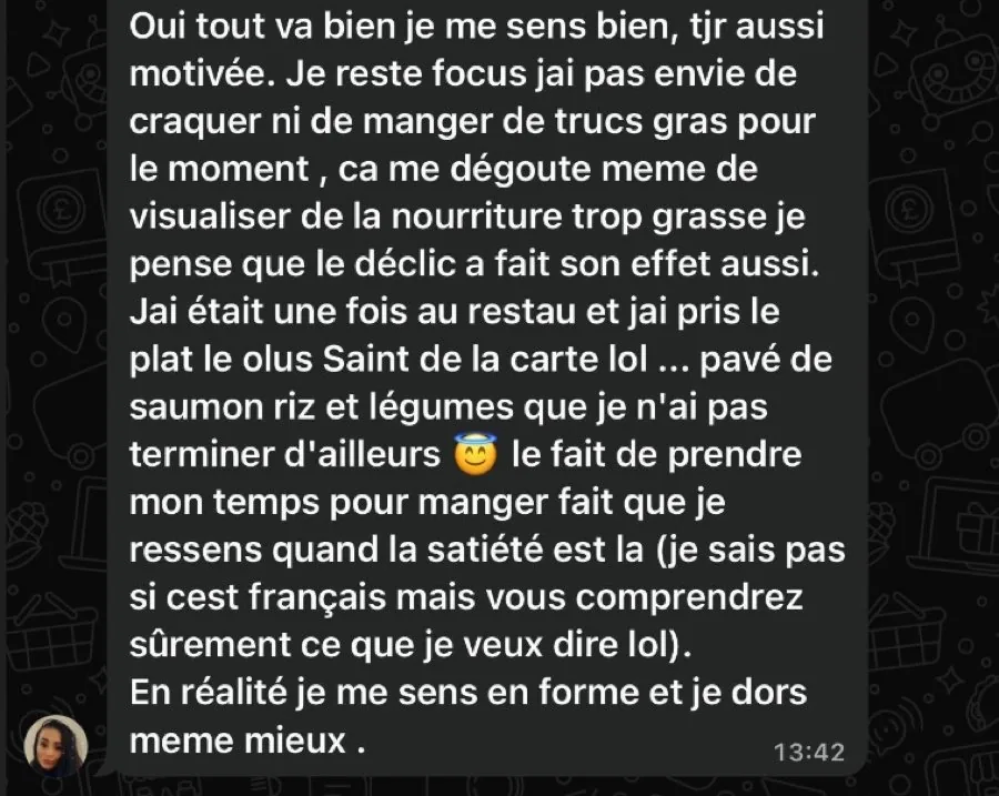 Message WhatsApp cliente