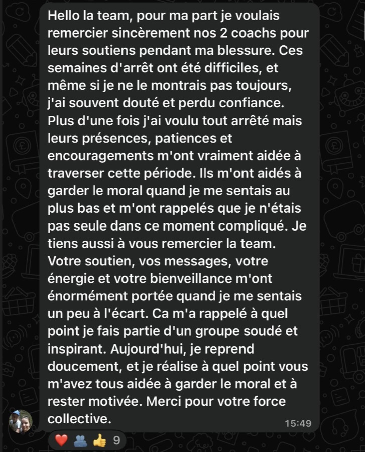 Message WhatsApp cliente
